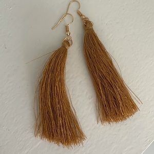 Cutest boho muted gold earrings!